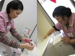 アメニティーと清掃の写真